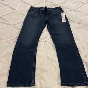 Hudson Natalie Midrise Straight Leg Crop Jeans